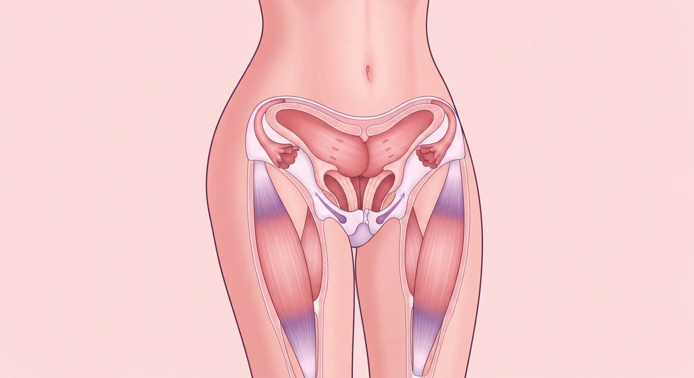 Illustrated diagram showing physical changes during postpartum recovery including uterine involution and hormonal shifts
