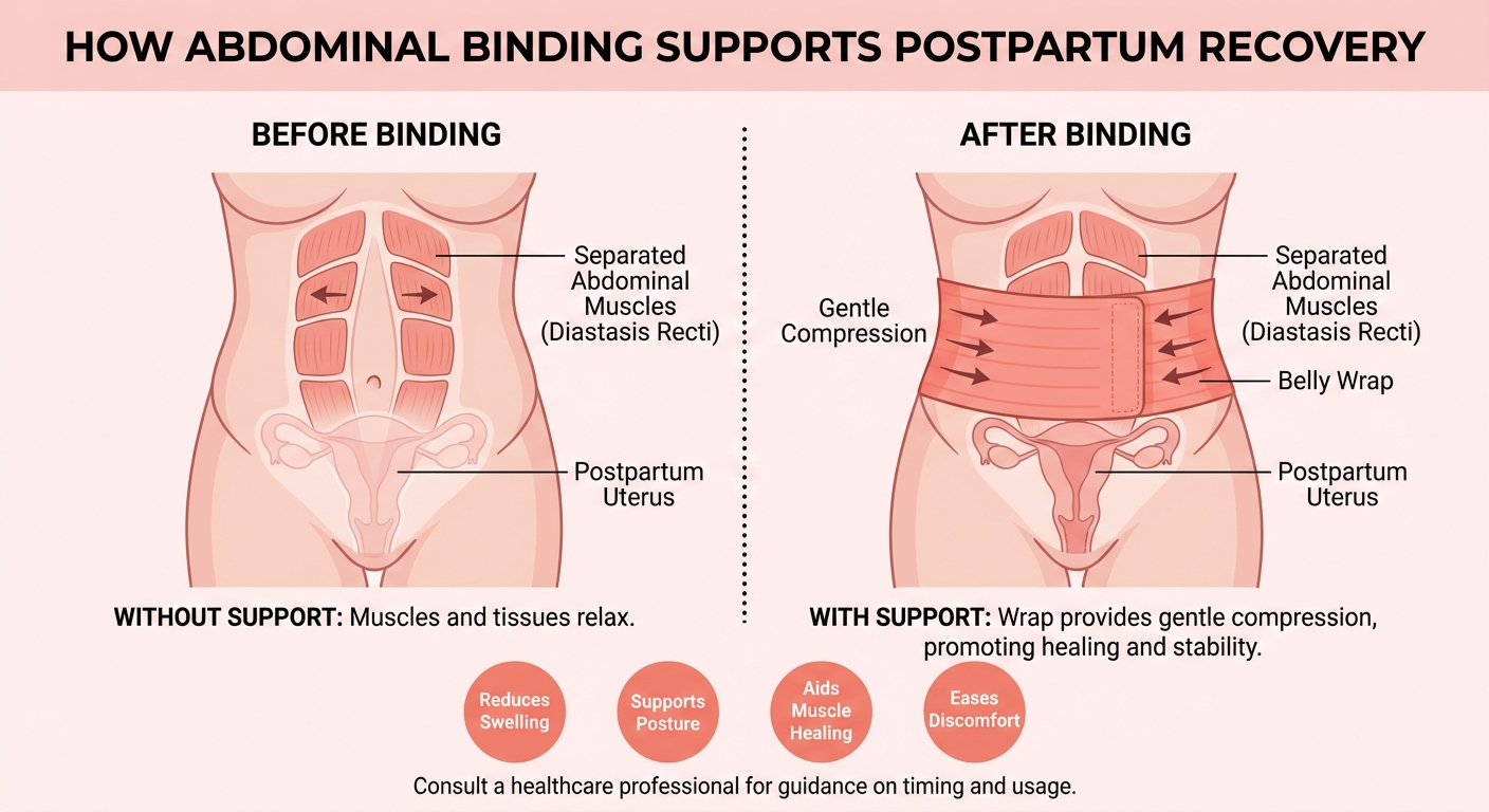 Medical infographic: Infographic showing step-by-step instructions for putting on a postpar