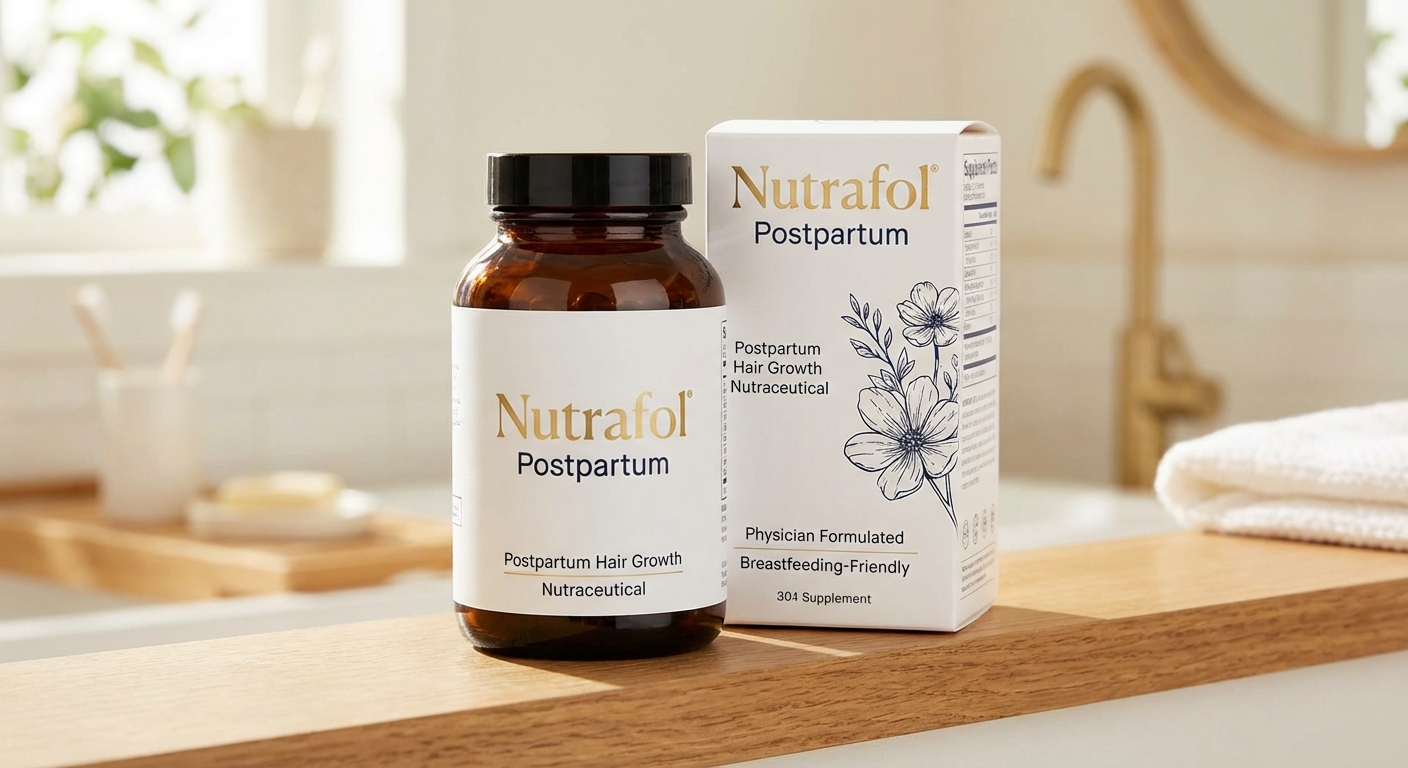 Nutrafol Postpartum Hair Growth Nutraceutical package