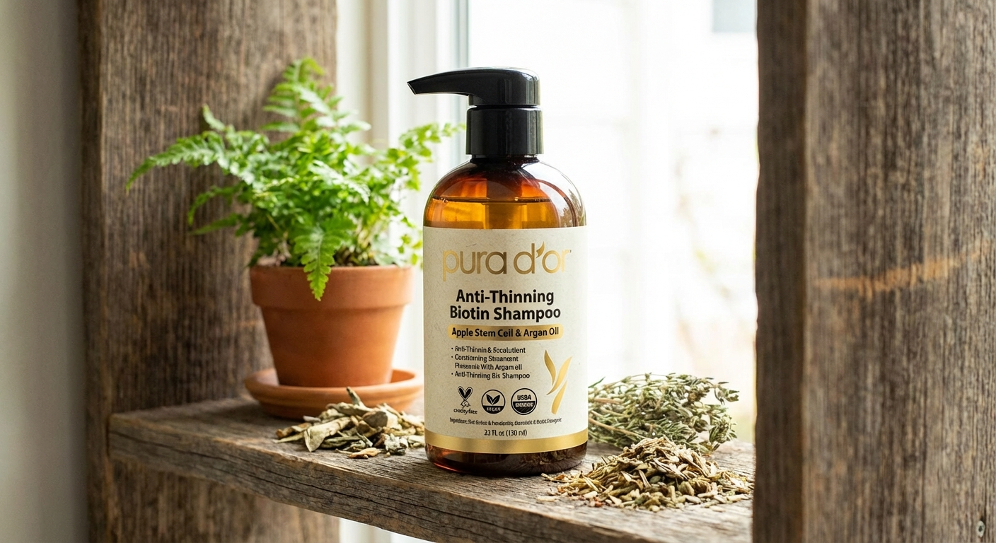 Pura D'Or Anti-Thinning Biotin Shampoo bottle
